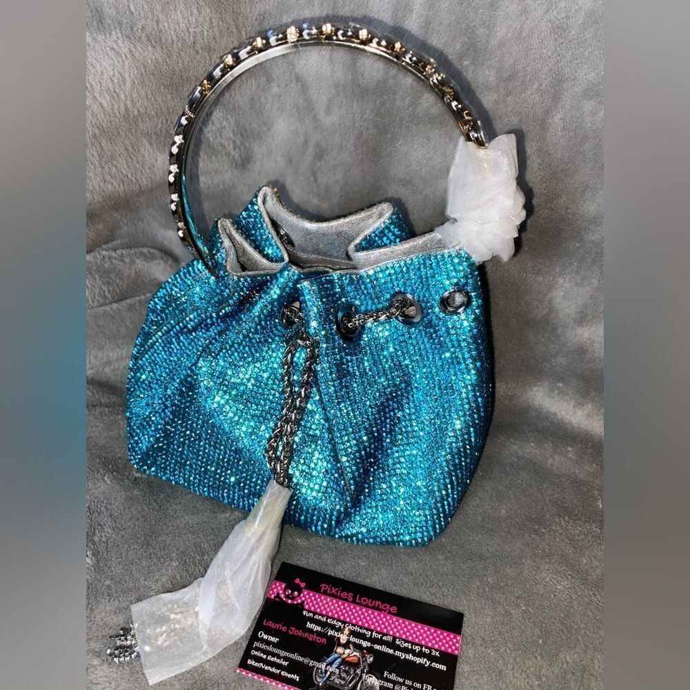 Rhinestone Bucket Bag   